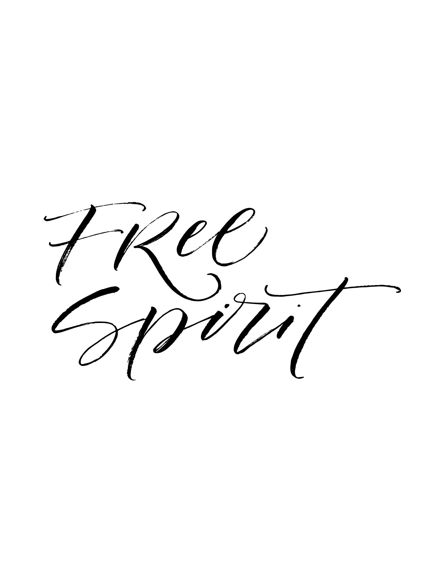 Lámina Frase Free Spirit - Wasabi Project