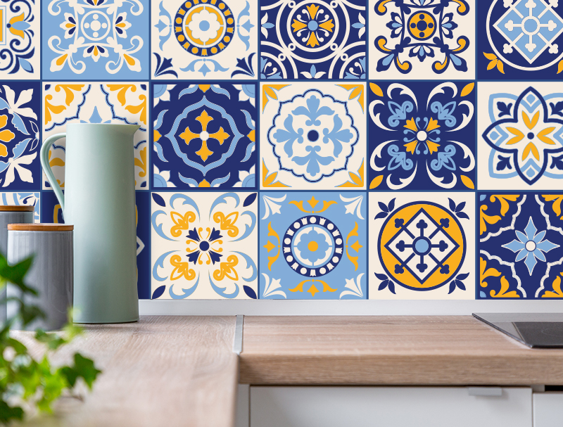 Vinilo pared Azulejos Sicilia - Wasabi Project